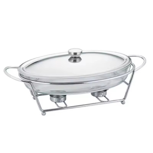 3L线条椭圆玻璃酒精炉