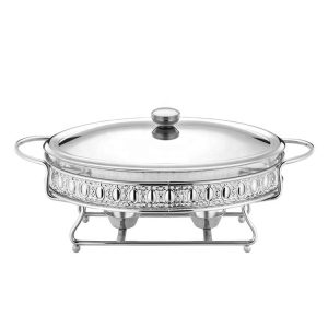 3L椭圆型花边玻璃酒精炉