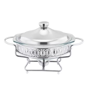 2L圆型花边玻璃酒精炉