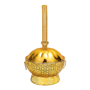 金色雕花大南瓜单臂吊盖餐炉