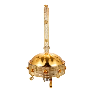 雕花小南瓜单臂吊盖餐炉